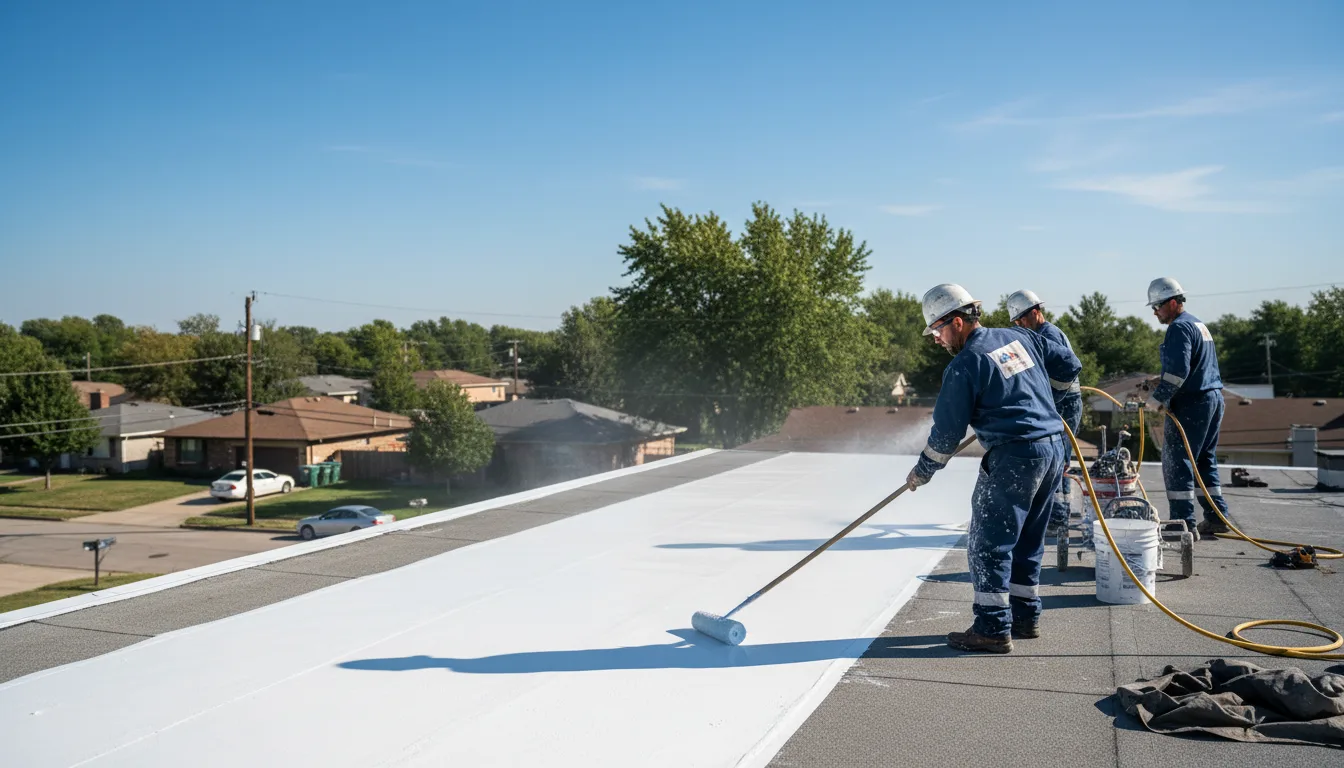 Commercial roof coating in Paris, MI near me